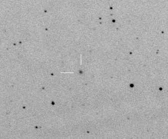  Комета Лулинь (отмечена стрелкой) 3 июля 2008 г. Обсерватория Taurus-1 (MPC-A98)